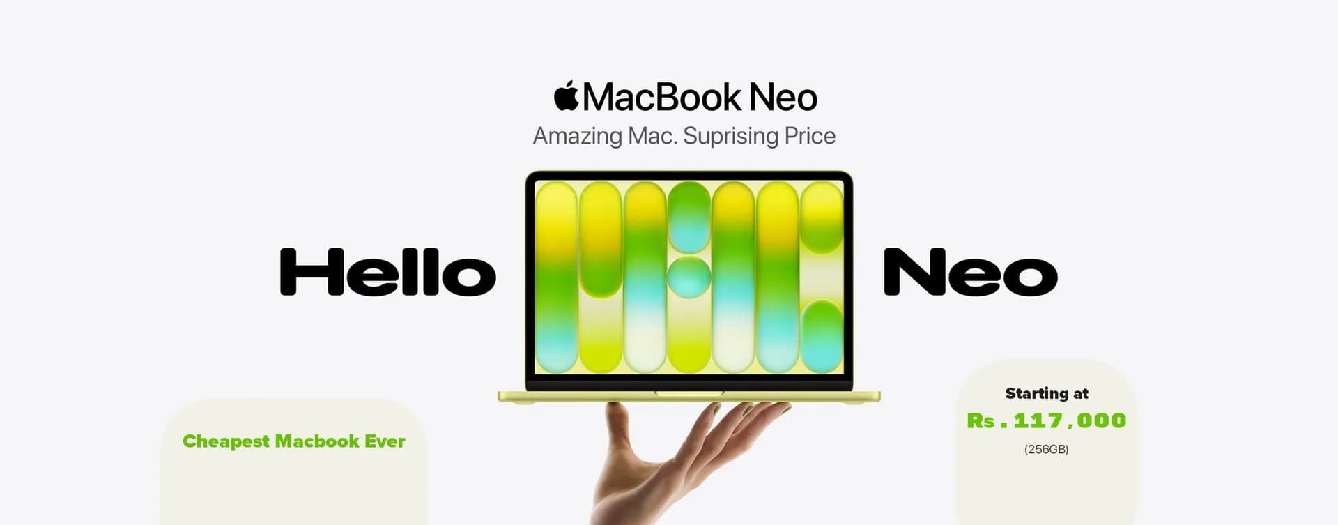 MacBook Neo campaign artwork